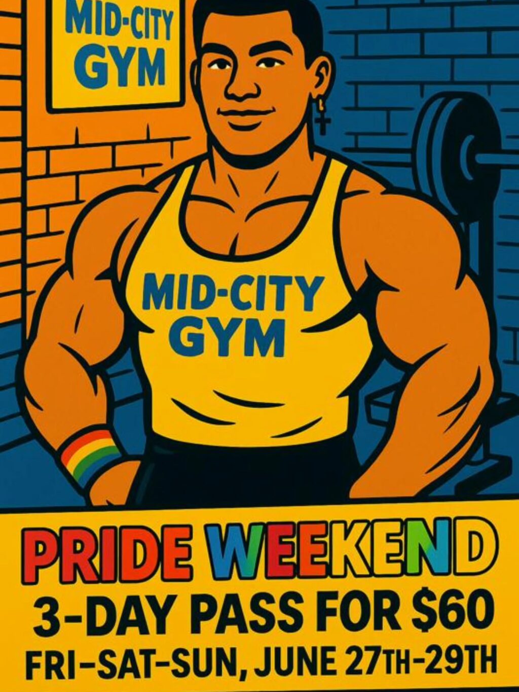 #worldpride #gaypride #gayprideparade #abs #biceps #gunshow #doublebiceps
#independenttrainingspot #independenttraininggym #independenttrainer #nycpersonaltrainer #nycfitnesscoach #nycfitness #nycfitnesstrainer #midtownwest #timessquarenyc #nyc #Midcitygym
Thanks @stoopid.bro for the artwork