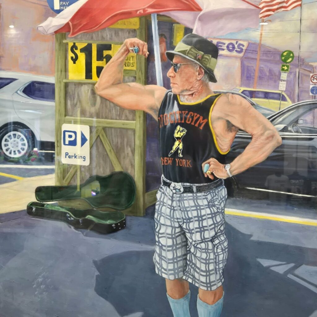 Jersey Shore Art Show at the Ocean County Mall featuring legendary strong man "The Mighty Stephan" and his famous Mid City Gym tank top!
.
.
#legends #strongman #featsofstrength #jerseyshore #midcitygym