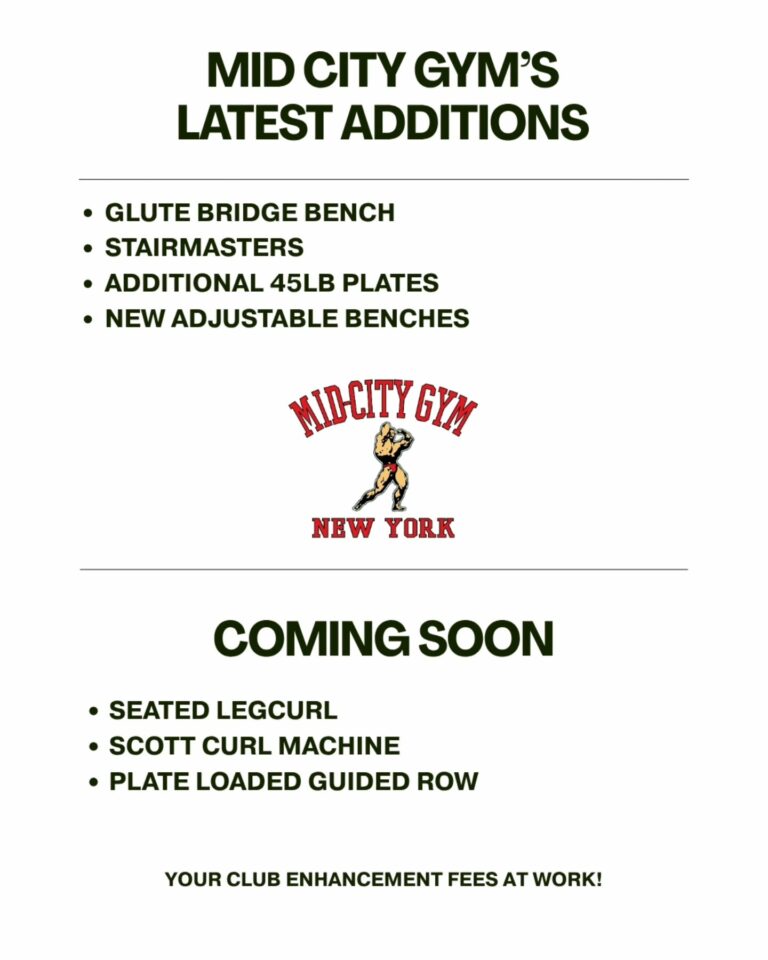 Mid City Gym's latest improvements! Come check it out today. More on the way!#midcitygym #nycgym #nyc #gym #training #personaltraining