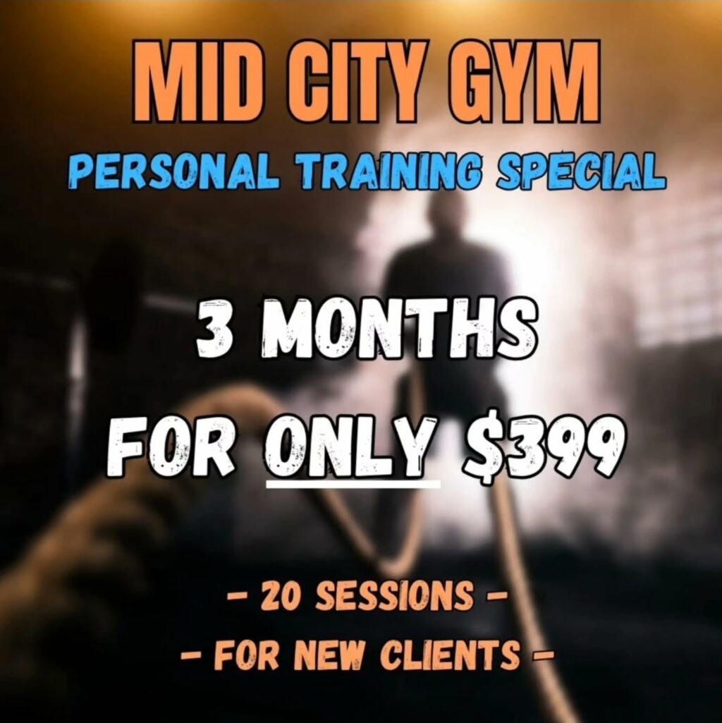 3 MONTHS PERSONAL TRAINING only $399!
- 20 semi-private sessions to use over 3 months!
Available only at club. Expires 9/30/25.
.
.
#smallgrouptraining #fitx #crossfit #fitnessclasses #grouptraining #endurance #teamtraining #loseweight #summerready #burnfat #bootyexercises #abs #toneup #shapeup
#summerbody #bikiniready #loseinches #midcitygym