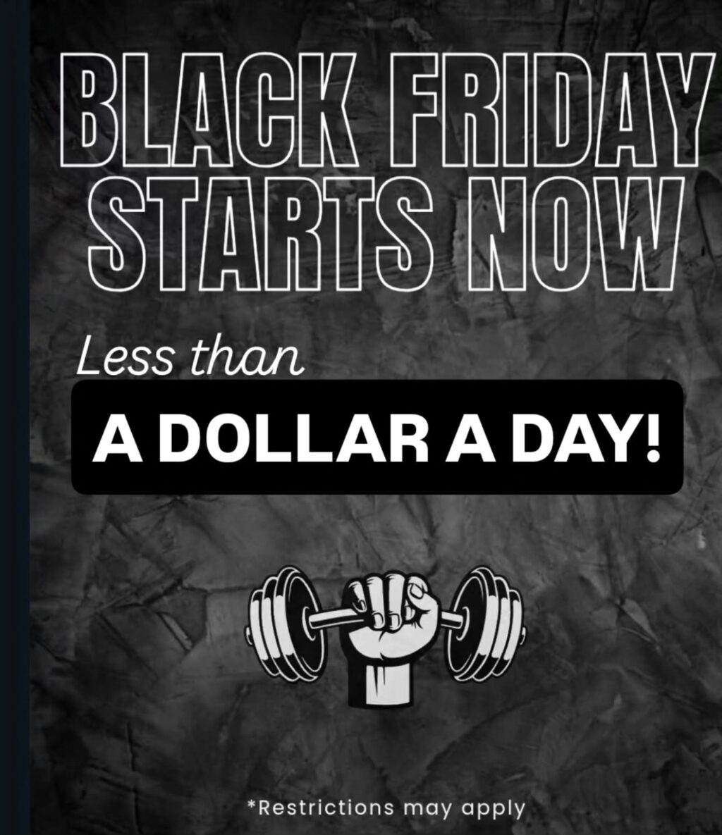 Now through Black Friday, 1 year membership only $365 for first time members, PLUS, get a 13th month free! Also includes:
1 Month Free Tanning
2 Weeks of Free Personal Training
Link in bio
We welcome independent trainers!
.
.
#nycgym #nycpersonaltrining #independenttrainingspot #midcitygym